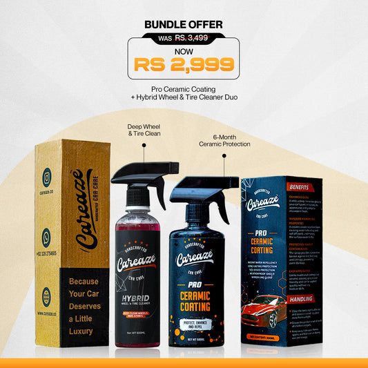 PRO CERAMIC COATING - 500ML + HYBRID WHEEL & TIRE CLEANER